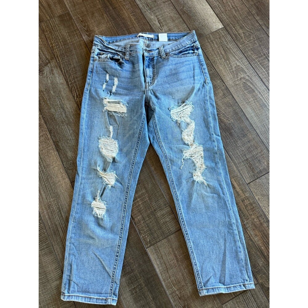 Eunina Jac Lowrise Boyfriend Crop Sz. 11 Light Blue